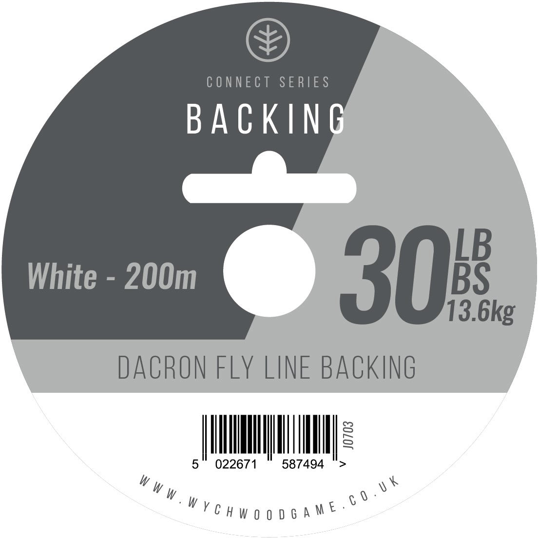 Connect Series Backing Line 30lb White 200m  Flyline Accessory Wychwood