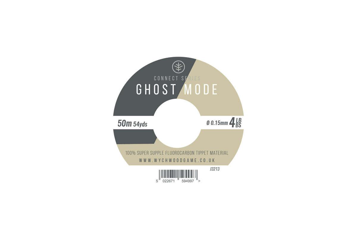 4lb Ghost Mode Tapered Leader 50m  Fly Leader Wychwood