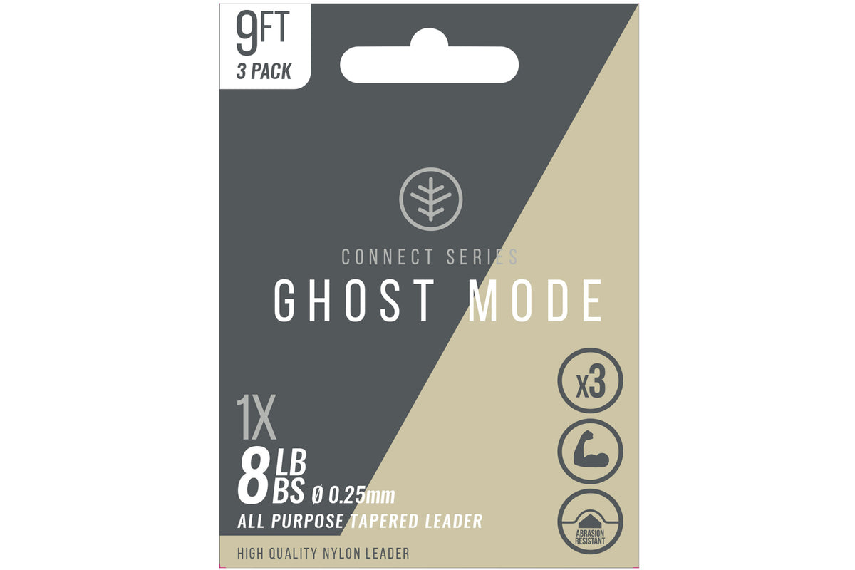 Ghost Mode Tapers 3X 9ft 8lb Leader
