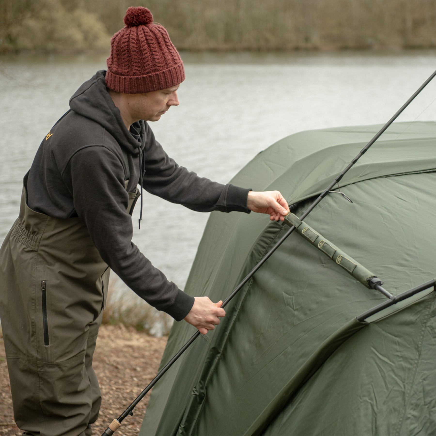 Tactical Bivvy Padded Rod Support