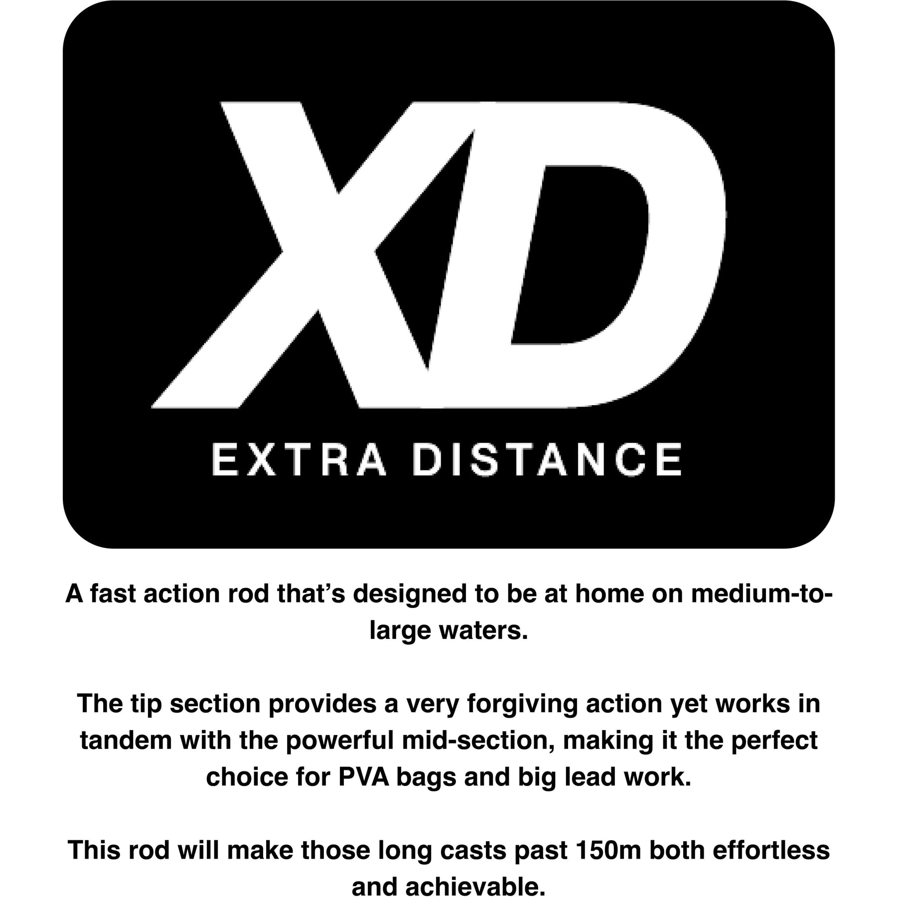 Epic 12ft/360cm 3.5lb XD Slim Cork Carp Fishing Rod