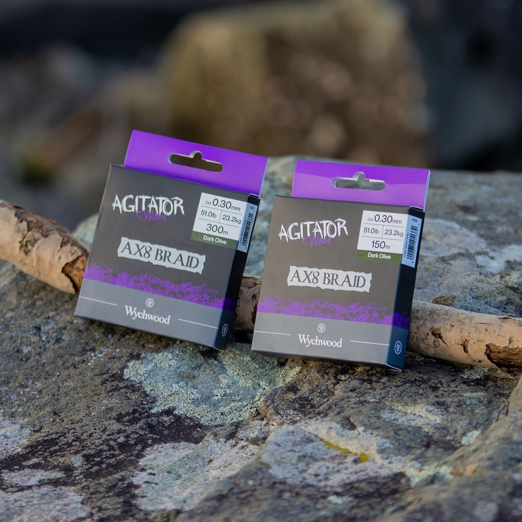 Agitator AX8 150m 61.6lb - 0.34mm Braid  Braid Wychwood