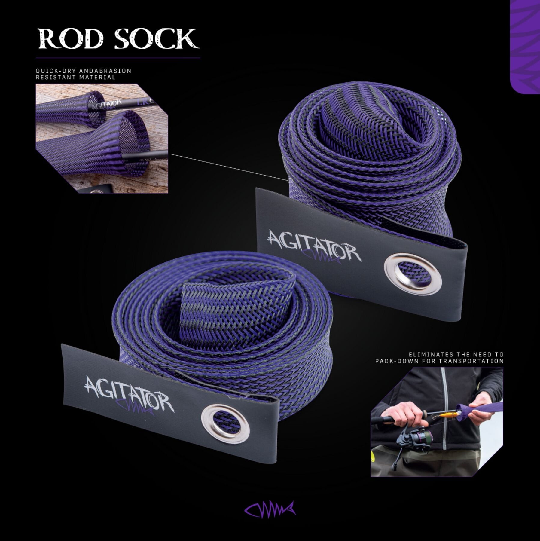 Agitator Lure Rod Sock 170 X 25CM