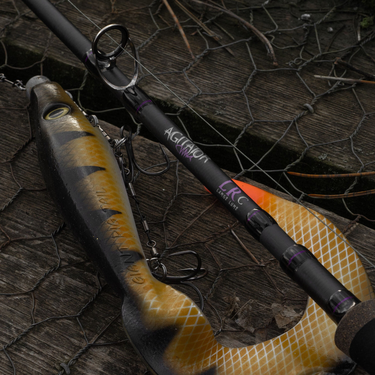Agitator LR-C Large Lure 6ft 6in/198cm upto 300gr Lure Fishing Rod  Predator Rod Wychwood