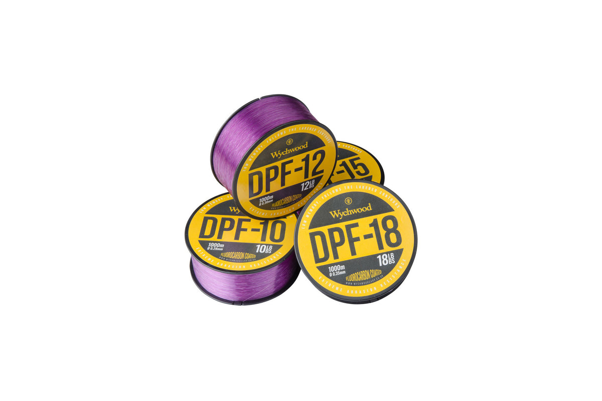 Deep Purple Fluro Coated Mono Line 12lb  Mono & Copolymer Wychwood