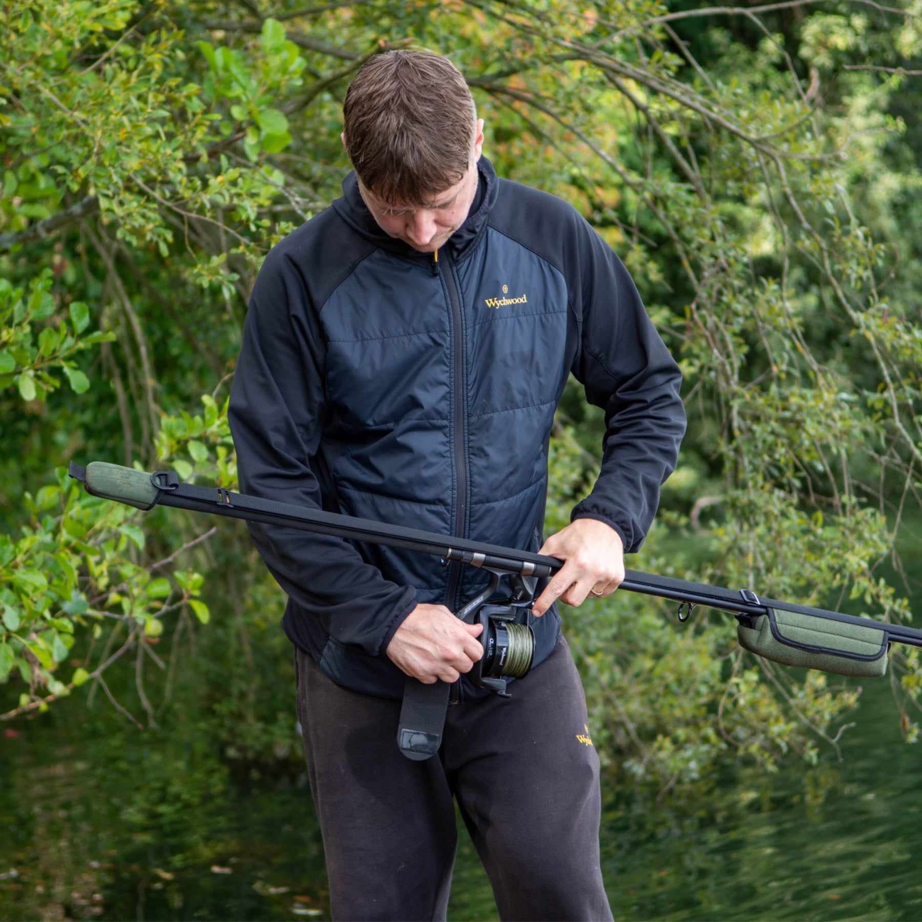 Neoprene Elasticated Tip Top Treble  Bag Strap Wychwood