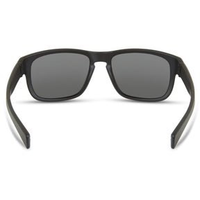 Signal Matt Black Sunglasses - 3 Polarised Lens Pack-Silver Mirror/Bronze/Yellow