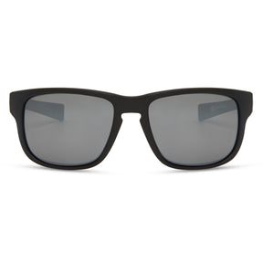 Signal Matt Black Sunglasses - 3 Polarised Lens Pack-Silver Mirror/Bronze/Yellow