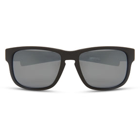 Signal Matt Black Sunglasses - 3 Polarised Lens Pack-Silver Mirror/Bronze/Yellow
