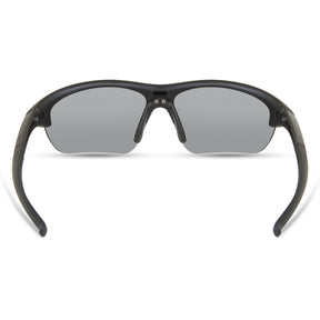 Mission Matt Black Sunglasses- 3 Polarised Lens Pack-Silver Mirror/Bronze/Yellow