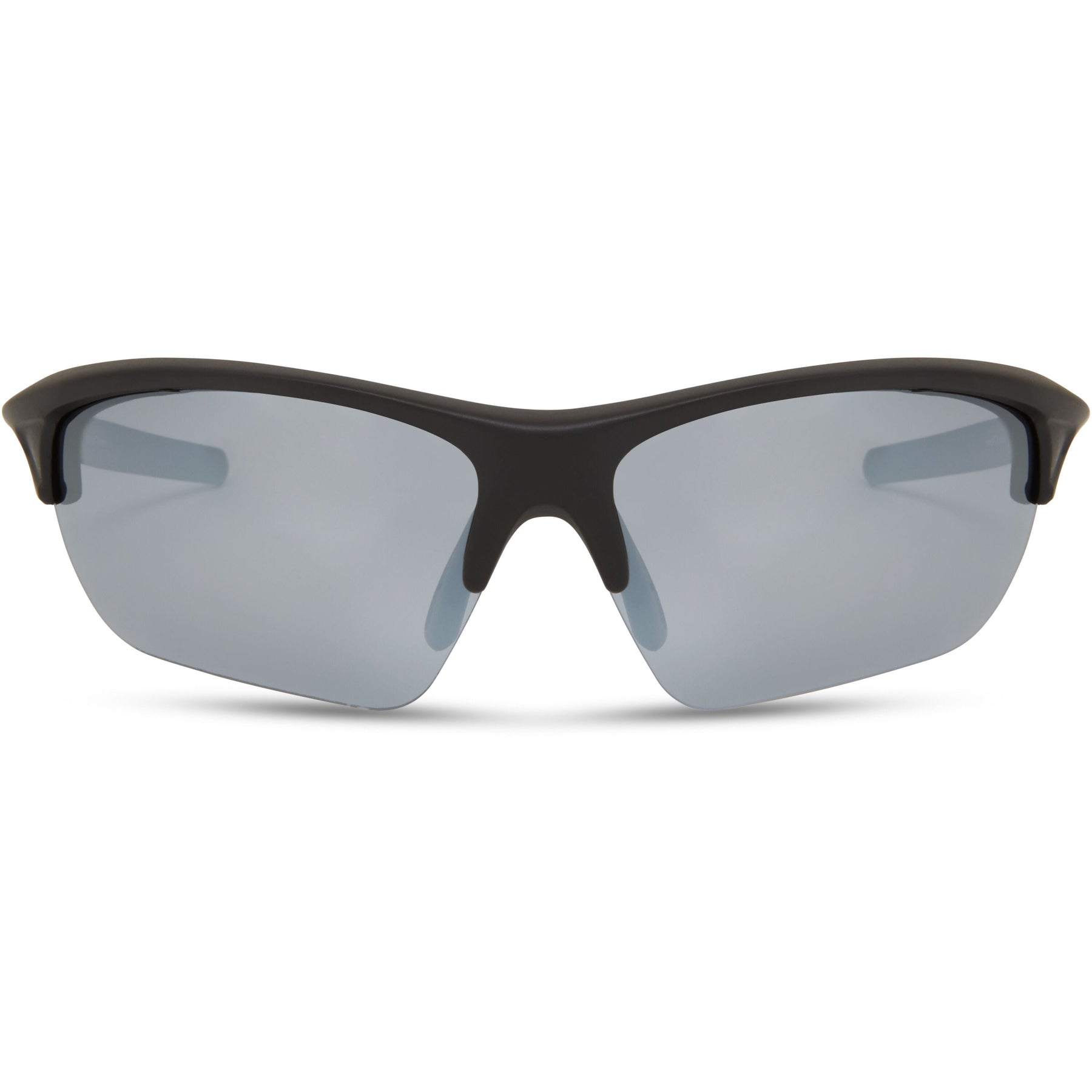 Mission Matt Black Sunglasses- 3 Polarised Lens Pack-Silver Mirror/Bronze/Yellow