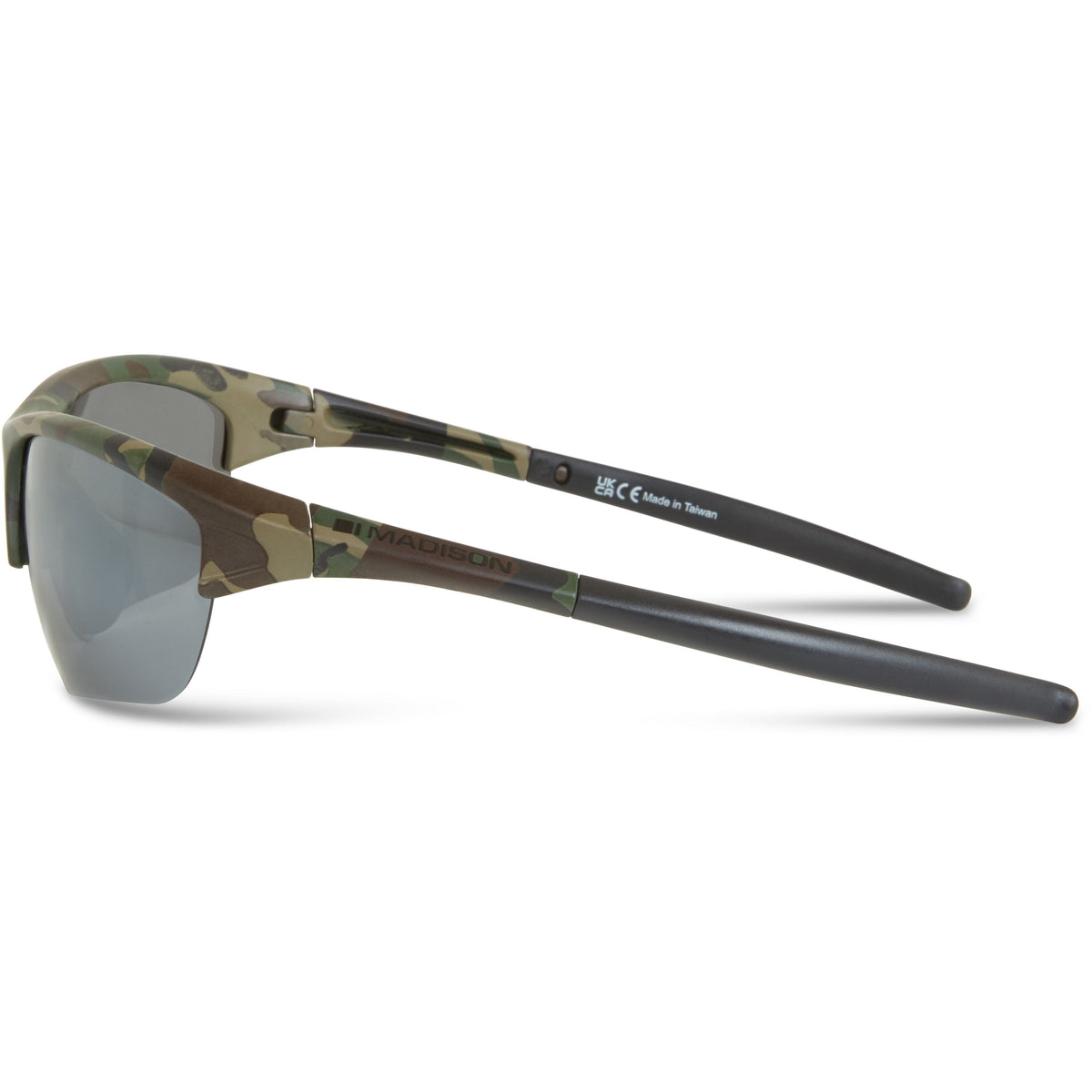 Mission Camo Sunglasses - 3 Polarised Lens Pack- Silver Mirror/ Bronze / Yelllow   Wychwood
