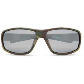 Target Camo Sunglasses - 3 Polarised Lens Pack - Silver Mirror / Bronze / Yellow