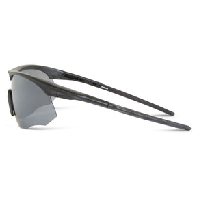 Shields Matt Black Sunglasses- 3 Polarised Lens Pack-Silver Mirror/Bronze/Yellow  Sunglasses Wychwood