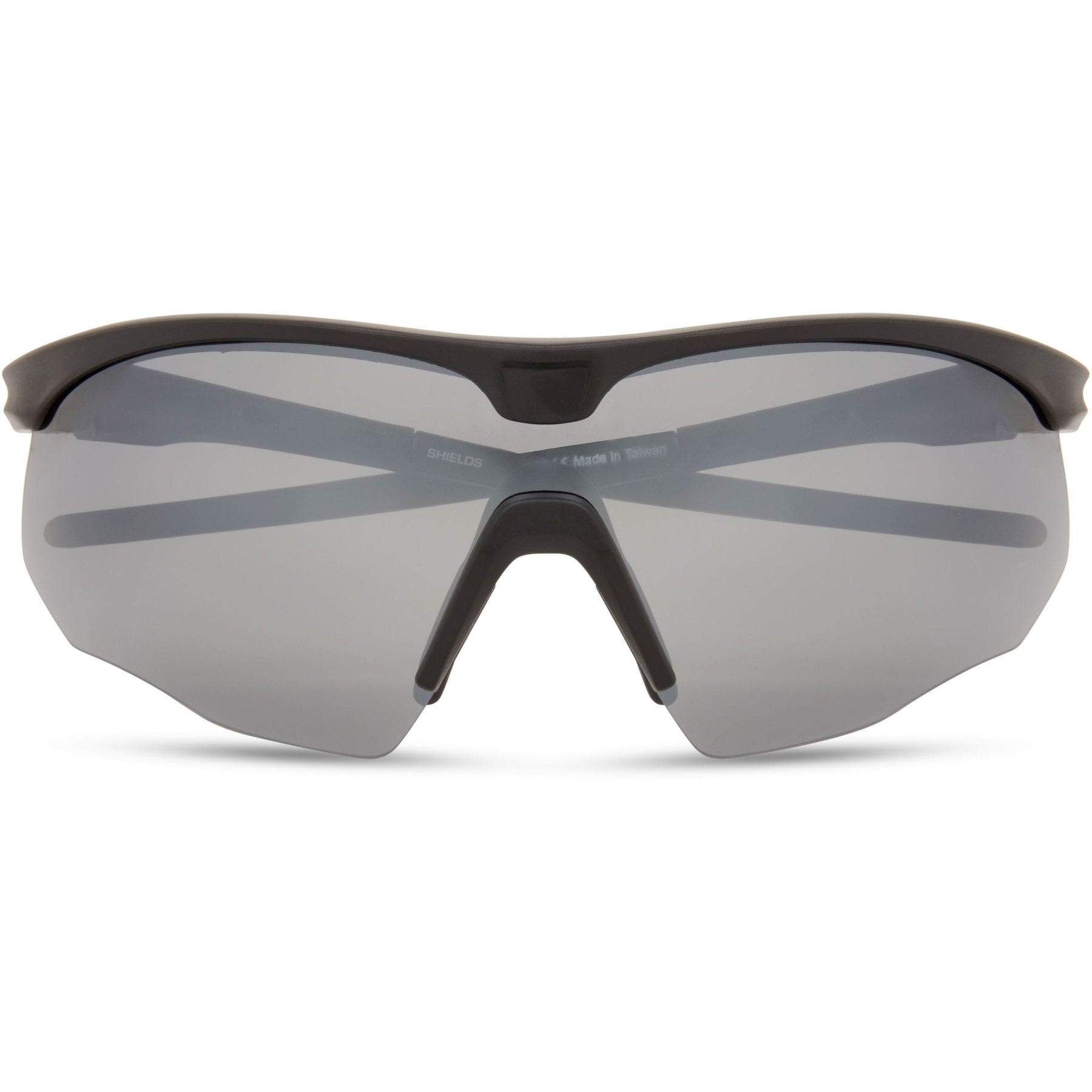 Shields Matt Black Sunglasses- 3 Polarised Lens Pack-Silver Mirror/Bronze/Yellow