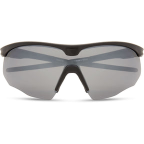 Shields Matt Black Sunglasses- 3 Polarised Lens Pack-Silver Mirror/Bronze/Yellow