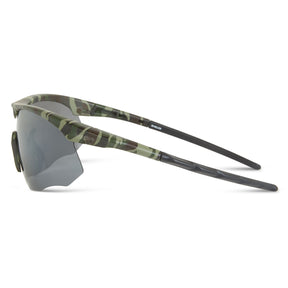 Shields Green Camo Sunglasses-3 Polarised Lens Pack-Silver Mirror/Bronze/Yellow