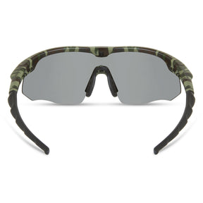 Shields Green Camo Sunglasses-3 Polarised Lens Pack-Silver Mirror/Bronze/Yellow  Sunglasses Wychwood