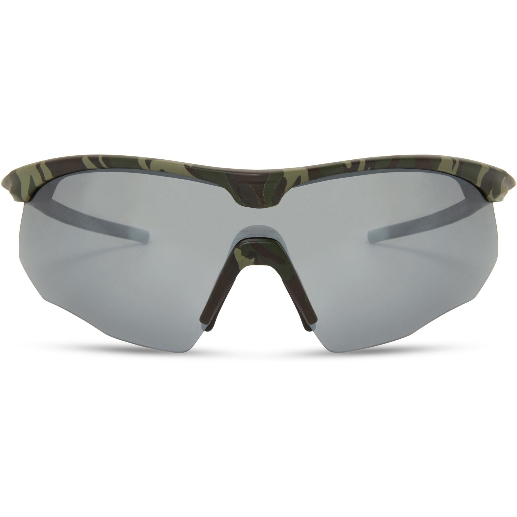 Shields Green Camo Sunglasses-3 Polarised Lens Pack-Silver Mirror/Bronze/Yellow