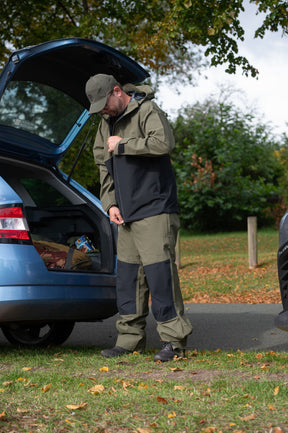 Waterproof Trousers Olive/Black  Trousers Wychwood