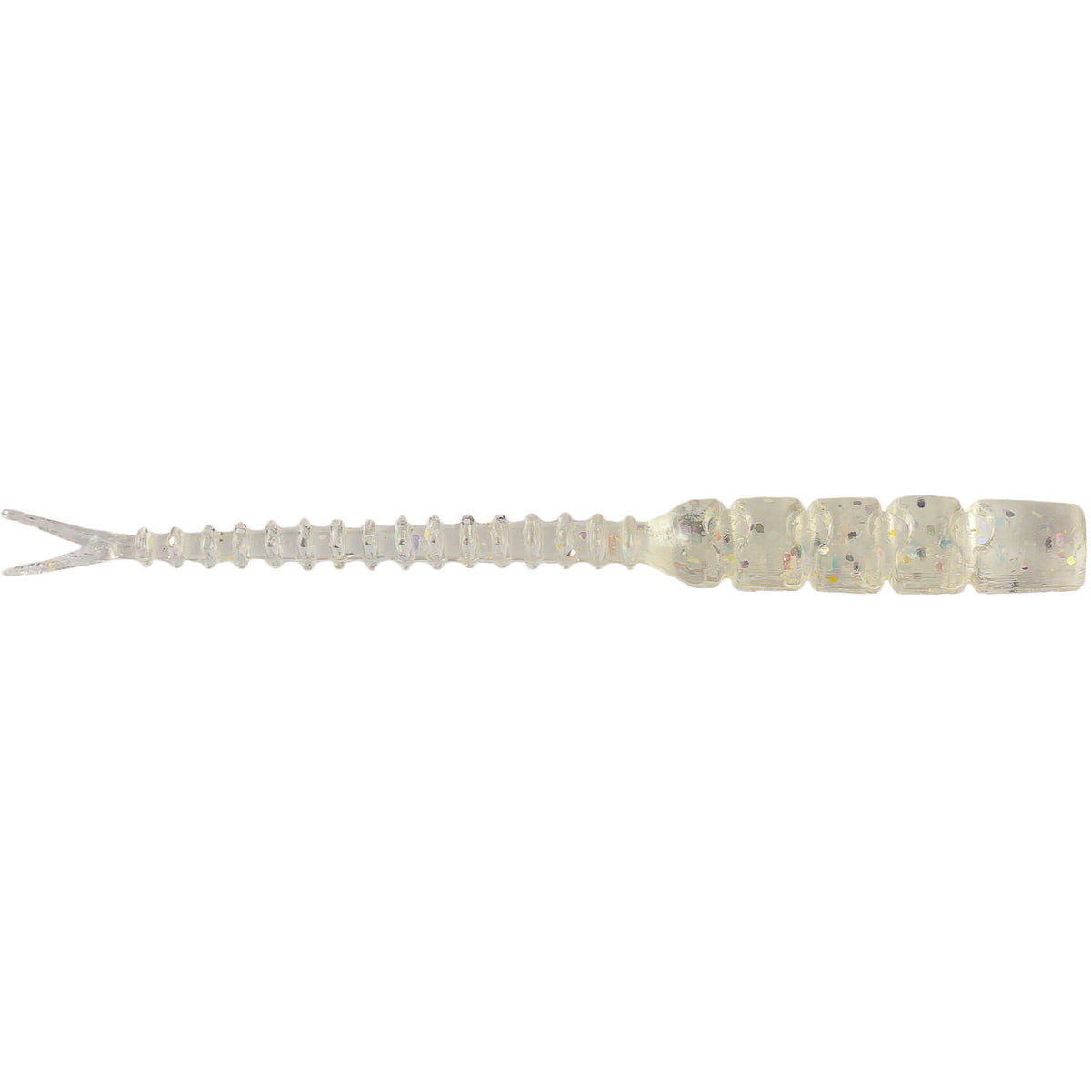 AJI  BACHI-BACHI 2" - Clear R/Bow Glit Pack of 12 Lures   Wychwood