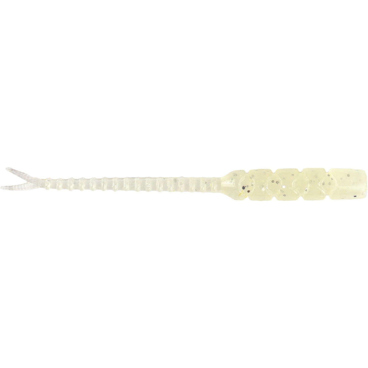 AJI  BACHI-BACHI 2" - White Glow Glit Pack of 12 Lures  Lures Wychwood