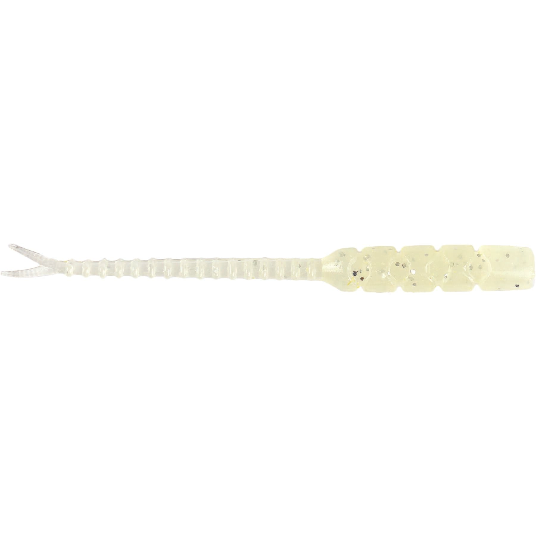 AJI  BACHI-BACHI 2" - White Glow Glit Pack of 12 Lures  Lures Wychwood