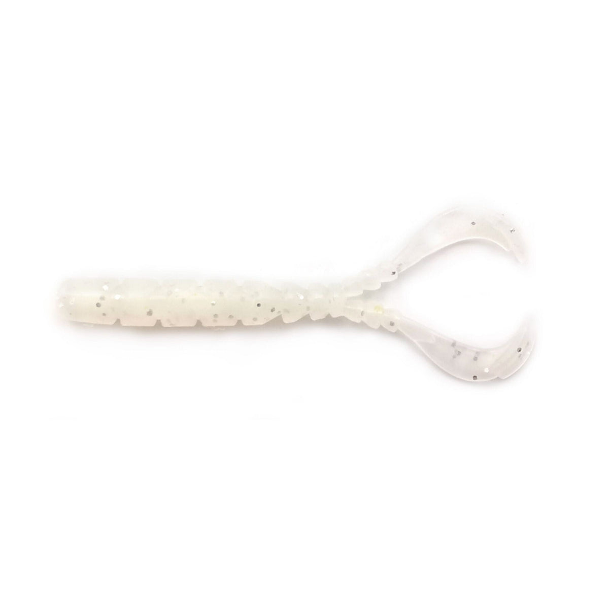 AJI  CHIKI-CHIKI 1.7" - White Glow Glit Pack of 12 Lures   Wychwood