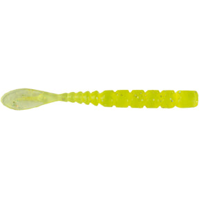 AJI  FLA-FLA 2" - UV Clear Chartr Pack of 12 Lures   Wychwood