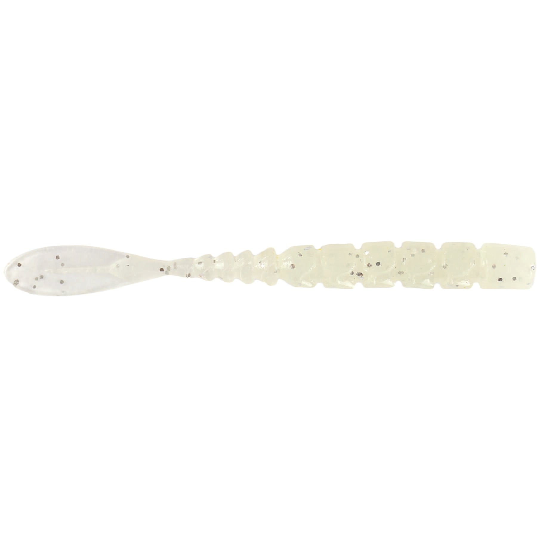 AJI  FLA-FLA 2" - White Glow Glit Pack of 12 Lures   Wychwood