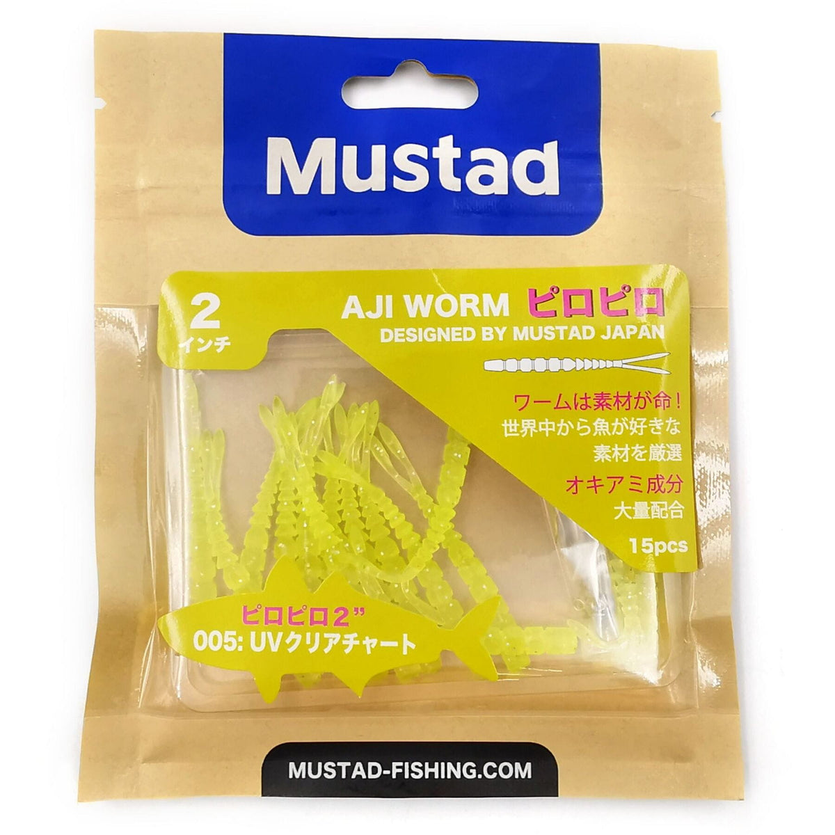 AJI  PILO-PILO 2" - Clear R/Bow Glit Pack of 12 Lures   Wychwood