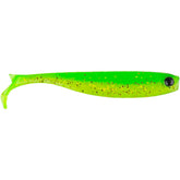 Mezashi Z-Tail Minnow 3"  Chartreuse Pack of 6 Lures   Wychwood