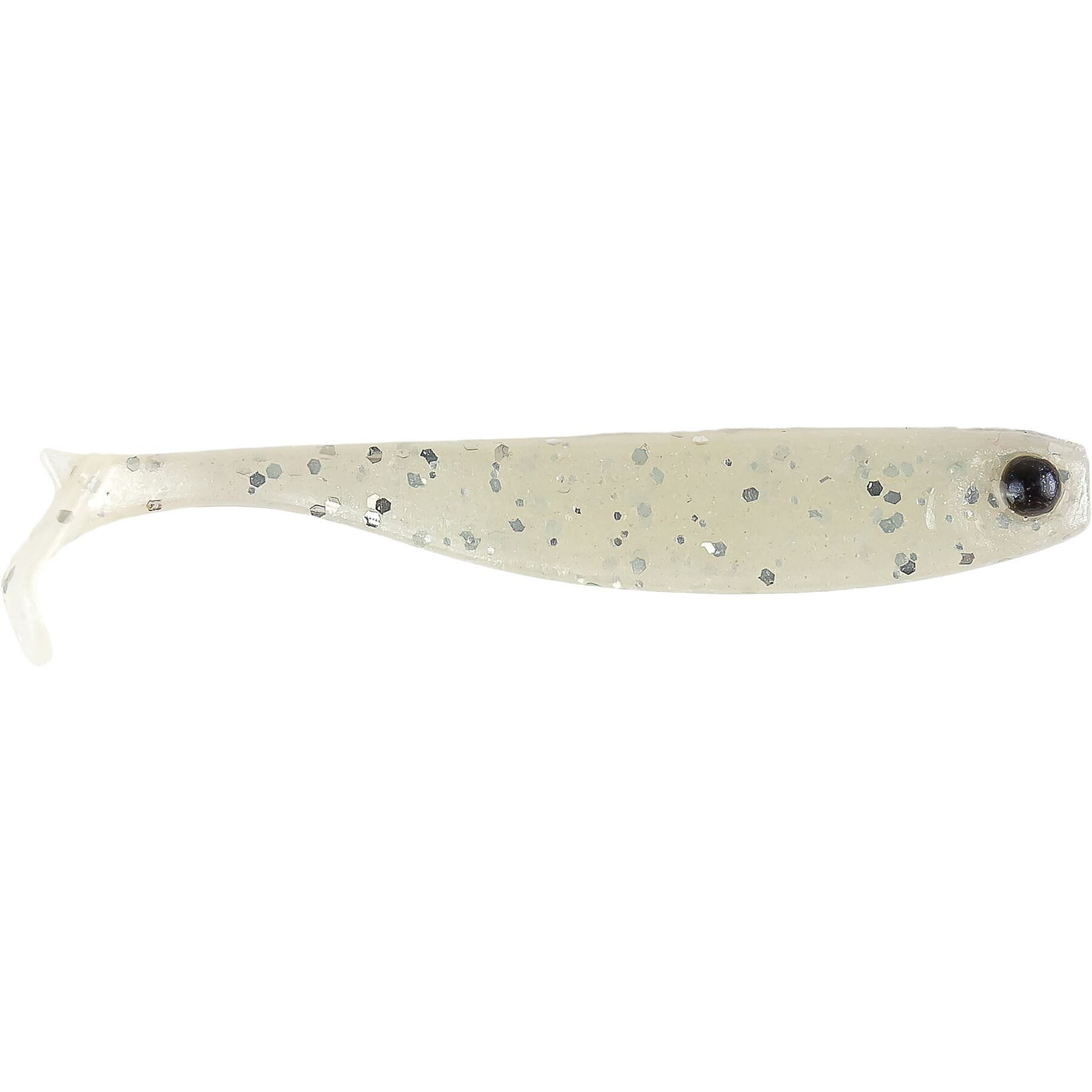 Mezashi Z-Tail Minnow 3.5"  Pearl White Pack of 6 Lures   Wychwood