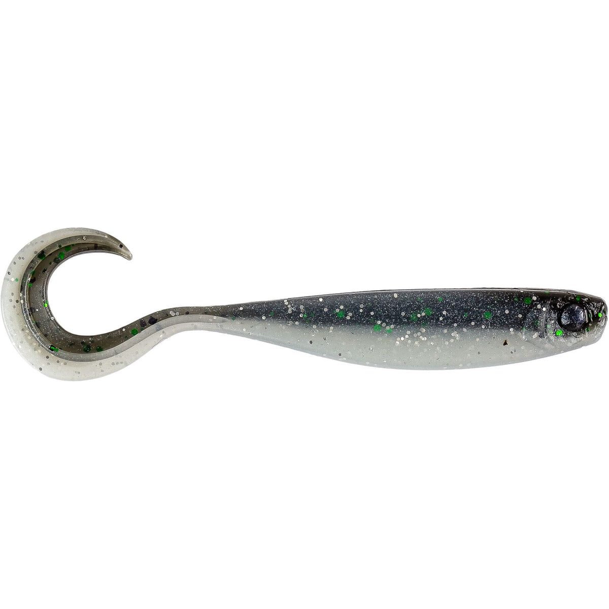 Mezashi Cross Curly Tail  3.5"  Anchovy Pack of 6 Lures   Wychwood